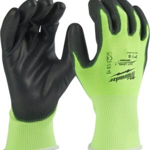 Перчатки хозяйственные Milwaukee Hi-Vis Cut level 1/A 10/XL 4932492916