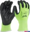Перчатки хозяйственные Milwaukee Hi-Vis Cut level 1/A L/9 4932492915 (12 пар)