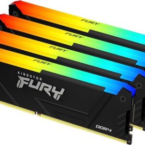 Оперативная память Kingston FURY Beast RGB 4x16ГБ DDR4 2666 МГц KF432C16BB2AK4/64