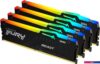 Оперативная память Kingston FURY Beast RGB 4x16ГБ DDR5 5200 МГц KF552C40BBAK4-64