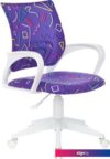 Компьютерное кресло Бюрократ Burokids 1W 1920838 (фиолетовый Sticks 08/пластик белый)