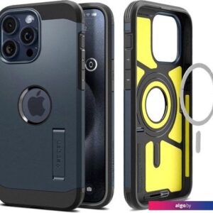 Чехол для телефона Spigen Tough Armor (MagFit) для iPhone 15 Pro Max ACS06595 (темно-синий)
