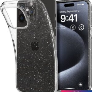 Чехол для телефона Spigen Liquid Crystal Glitter для iPhone 15 Pro ACS06701 (затемненный/прозрачный)