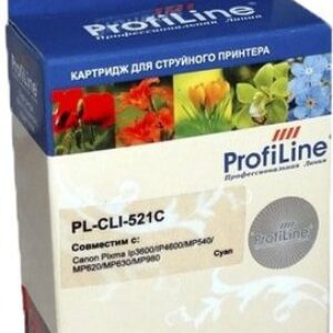 Картридж ProfiLine PL-CLI-521C-C (аналог Canon CLI-521 Cyan)