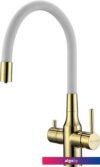 Смеситель Paulmark Salix Sa213419-Gw (золото/белый)