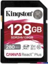 Карта памяти Kingston Canvas React Plus V60 SDXC 128GB