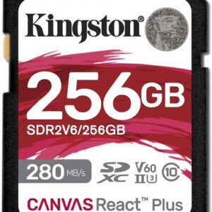 Карта памяти Kingston Canvas React Plus V60 SDXC 256GB