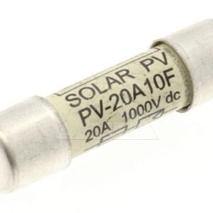 Вставка плавкая цилиндр., 20A, 1000VDC, 10x38mm, тип gPV