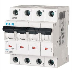 Авт. выключатель PLSM-C40/4, 4P, 40A, хар-ка C, 10kA, 4M
