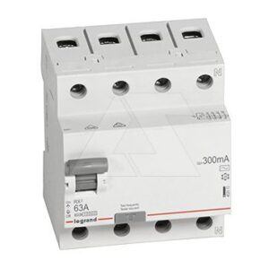 УЗО Legrand RX3, электромеханическое, 4P, 63A, 10kA, 300mA, тип AC, 4M