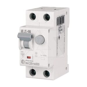 Дифф. авт. выключатель HNB-C25/1N/003, 1P+N, 25A, хар-ка C, 6kA, 30mA, тип АC, 2M