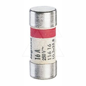 Плавкая вставка 10,3х25,8 — 16А, без индикатора срабатывания