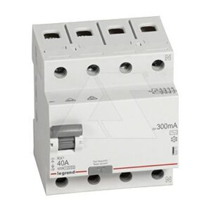 УЗО Legrand RX3, электромеханическое, 4P, 40A, 10kA, 300mA, тип AC, 4M