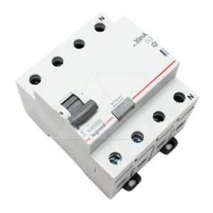 УЗО Legrand RX3, электромеханическое, 4P, 25A, 10kA, 30mA, тип A, 4M