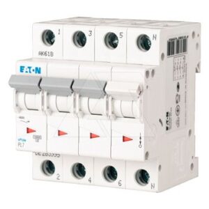 Авт. выключатель PL7-B6/3N, 3P+N, 6A, хар-ка B, 10kA, 4M