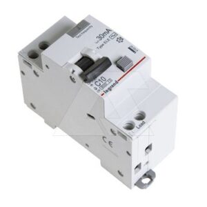 Дифф. авт. выключатель Legrand RX3, электронный, 1P+N, 10A, хар-ка C, 6kA, 30mA, тип AC, 2M
