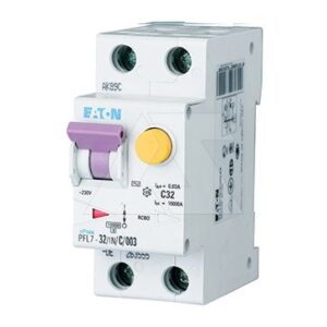 Дифф. авт. выключатель PFL7-32/1N/B/003, 1P+N, 32A, хар-ка B, 10kA, 30mA, тип АC, 2M