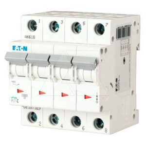 Авт. выключатель PL7-C50/4, 4P, 50A, хар-ка C, 10kA, 4M