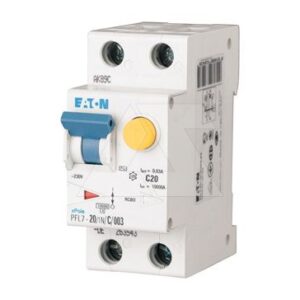 Дифф. авт. выключатель PFL7-20/1N/B/003-A, 1P+N, 20A, хар-ка B, 10kA, 30mA, тип А, 2M
