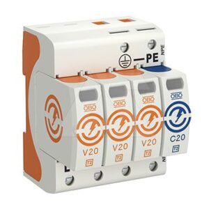 Разрядник V20-3+NPE-280, 4P, Un=230В, Imax=160кА, Up