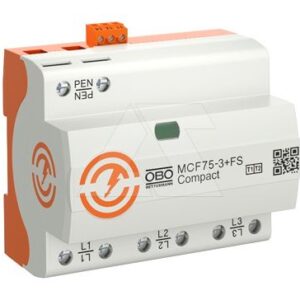 Разрядник MCF75-3+FS, 3P, It(10/350)=75кА, It(8/20)=75кА, Up=1.5кВ, с дист. сиг., B+C