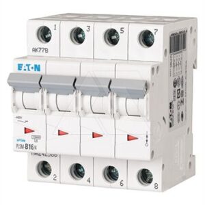 Авт. выключатель PLSM-C16/4, 4P, 16A, хар-ка C, 10kA, 4M