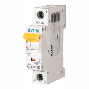 Авт. выключатель PL7-C25/1-DC, 1P, 25A, хар-ка C, 10kA, 250VAC/DC, 1M