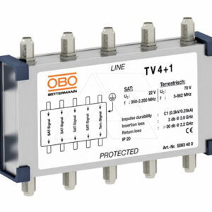 Устройство TV 4+1 коаксиальное, для спутник. и кабельн. многопозиц. переключателя, C+D