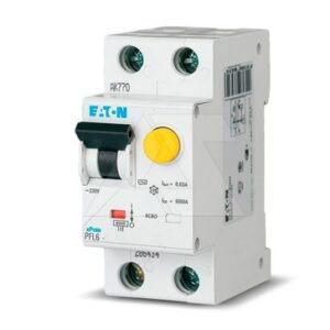 Дифф. авт. выключатель PFL6-10/1N/B/003, 1P+N, 10A, хар-ка B, 6kA, 30mA, тип АС, 2M