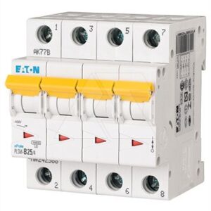 Авт. выключатель PLSM-C25/4, 4P, 25A, хар-ка C, 10kA, 4M