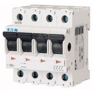 Выключатель нагрузки IS-125/4, 4P, 125A, 10kA, 4M