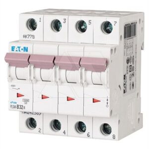 Авт. выключатель PLSM-C32/4, 4P, 32A, хар-ка C, 10kA, 4M