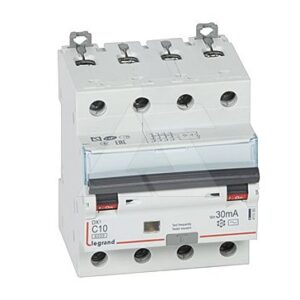 Дифф. авт. выключатель Legrand DX3, электромеханический, 4P, 50А, хар-ка C, 6кА, 30mA, тип AC, 7М