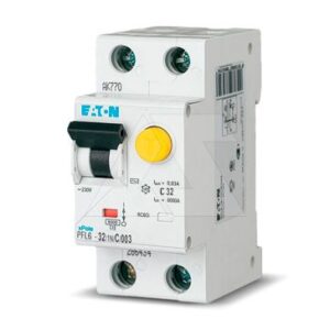 Дифф. авт. выключатель PFL6-32/1N/C/003, 1P+N, 32A, хар-ка C, 6kA, 30mA, тип АС, 2M