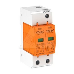 Разрядник V25-B+C 2-280, 2P, Un=230В, Iimp=14кА, Imax=60кА, Up