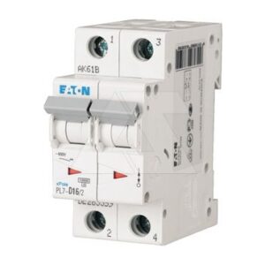 Авт. выключатель PL7-D16/2, 2P, 16A, хар-ка D, 10kA, 2M