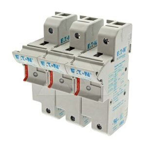 Держатель вставок плавких цилиндр., 3P, 125A, 690VAC/1000VDC, 22x58mm, с индикацией, 6M