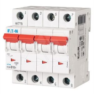 Авт. выключатель PLSM-C10/4, 4P, 10A, хар-ка C, 10kA, 4M