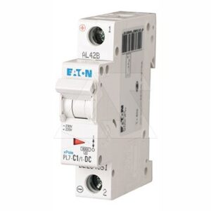 Авт. выключатель PL7-C1/1-DC, 1P, 1A, хар-ка C, 10kA, 250VAC/DC, 1M