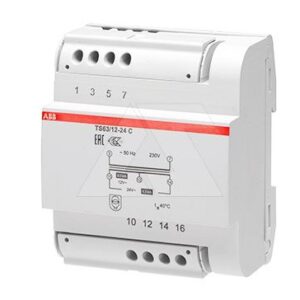 Трансформатор модульный TS 63/12-24C, 230/24 (2х12)В, 63ВА, 5М