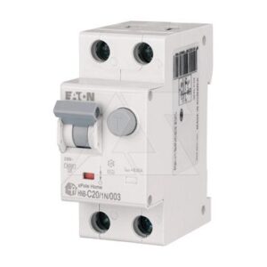 Дифф. авт. выключатель HNB-C20/1N/003, 1P+N, 20A, хар-ка C, 6kA, 30mA, тип АC, 2M