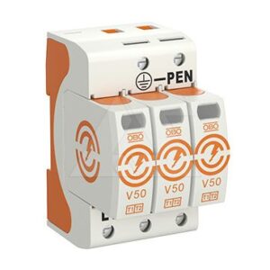 Разрядник V50-3-280, 3P, Un=230В, Iimp=37.5кА, Imax=120кА, Up=1.3кВ, класс В+C