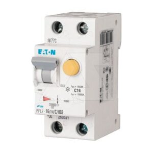 Дифф. авт. выключатель PFL7-16/1N/C/003, 1P+N, 16A, хар-ка C, 10kA, 30mA, тип АC, 2M