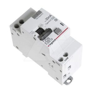Дифф. авт. выключатель Legrand RX3, электронный, 1P+N, 25A, хар-ка C, 6kA, 30mA, тип AC, 2M