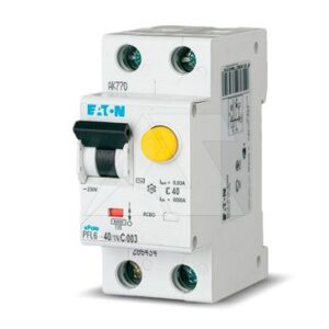 Дифф. авт. выключатель PFL6-40/1N/C/003, 1P+N, 40A, хар-ка C, 6kA, 30mA, тип АС, 2M