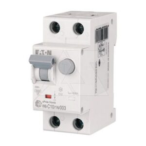 Дифф. авт. выключатель HNB-C10/1N/003, 1P+N, 10A, хар-ка C, 6kA, 30mA, тип АC, 2M