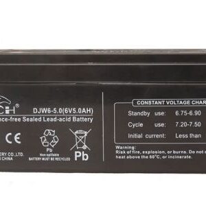 Аккумулятор LEOCH-DJW-6-5-F1 6В 5Ач 169x35x74 мм Прямая (+-)