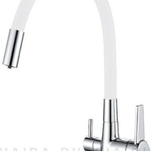 Смеситель Haiba HB76858-8 (хром/белый)