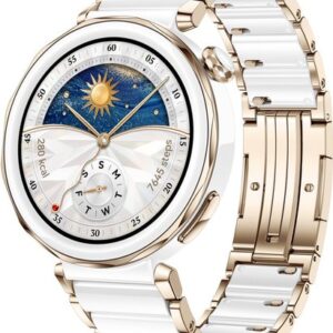 Умные часы Huawei Watch GT 5 Pro 42 мм (керамический белый)