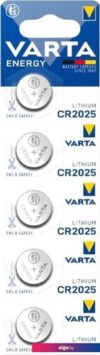 Элементы питания Varta Lithium CR2025 3V 6025229405 (5шт)